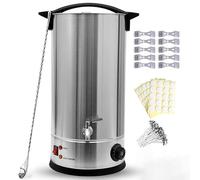 Electric Gold Melting, Wax Melter for Candle Making 8L Electric Candle Wax Melting Pot with Quick Pour Spout and Temp Control, include Stirring Spoon, Cotton Wick, Large Wax Melting Furnace