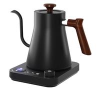 Electric Gooseneck Kettle 0.9L with LCD Display, 304 Stainless Steel Pour-Over Coffee & Tea Hot Water Boiler, Automatic Temperature Control, 1200W Quick Heating Tea Pot