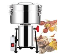 Electric Grain Grinder 4500g Commercial Stainless Steel Mill, Spice Herb Nut Cereal Grinder with Overload Protection