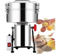 Electric Grain Grinder 4500g Spice Mill Stainless Steel &Commercial Motor, for Herb/Spice/Nut/Cereal, Herb Grinder with Protection of Overload
