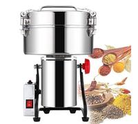 Electric Grain Grinder 4500g - Stainless Steel Spice Mill for Herbs, Nuts, and Cereals with Overload Protection, Commercial Performance