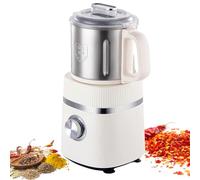 Electric Grain Grinder, 500W Spice Grain Mill Stainless Steel with Dual Blades, Dry/Wet Grinding Dual Purpose, 800G 4 Gear Spice Grinder for Coffee Bean, Pepper, Grain