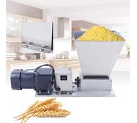 Electric Grain Grinder - 60W Spice Mill and Grain Crusher, 2-Roller Malt Mill for Efficient Grinding of Grains, Corn, and Barley