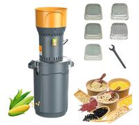 Electric Grain Grinder, Dust-free Automatic Dry Wheat Mill Grinder with Filter, Cereals Pulverizer for Farm Grain Mills, Home Grinding