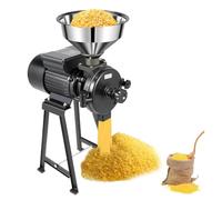 Electric Grain Grinder Mill, 1500W Commercial Dry Wet Grain Grinder with Adjustable Thickness, Mill Powder Machine for Rice and Cereals