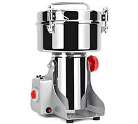 Electric Grain Grinder Mill，3000W High-speed Spice Herb Grinder Commercial Superfine Machine Dry Cereals Pulverizer，30000 rpm for Dry Grains Spices Cereals Coffee Corn Pepper 3000G