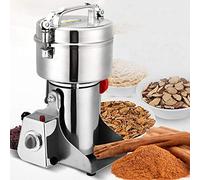 Electric Grain Grinder Mill, 800g Multifunction Home Grinder for Spice Salt Pepper, Commercial Herbs Grinder Coffee Smash Machine for Food Mill, 5 Minutes Timer, Superfine Grinding