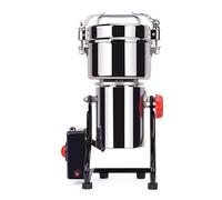 Electric Grain Grinder Mill Heavy-Duty Stainless Steel 6-Blade Fast Grinding Timer Overload Protection for Home Small Business Cereal Pepper Coffee Dried Food