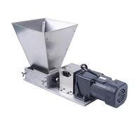 Electric Grain Grinder Mill, Stainless Steel Flour Mill with 12 TPI Precision Knurling, 3.52 Qt Large Hopper, Adjustable Rollers for Corn Wheat Rice Beans, Low Noise, Easy Clean - Silver