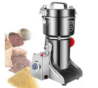 Electric Grain Grinder Stainless Steel Pulverizer Grinding Machine Commercial Cereals Grain Mill for Kitchen Herb Spice Pepper Coffee (1000g)