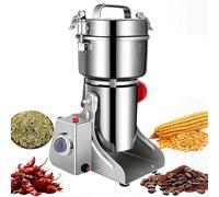 Electric Grain Mill, 2400W Grinder with 3-Layer Tools and Swinging Design, Suitable for Herbs, Spices, Nuts, Coffee and Grains