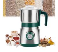 Electric Grain Mill - 500W Grinding Machine with 3-Speed Adjustable Settings for Coffee, Spices, Grains, Nuts, and Herbs - Easy to Use Split Design