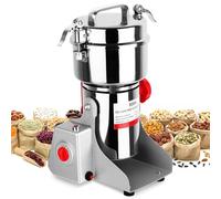 Electric Grain Mill, 800g Stainless Steel Grain Mill, 2400W High Speed Commercial Grinding Machine, Sprayer Spice Grinder, Herb Grinder for