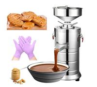 Electric Grain Mill Grinder, 1100W Commercial Peanut Butter Maker Machine with Control Handle, 15kg/h High Output, Extended Discharge Port, Automatic Milling Grinding Machine for Restaurant