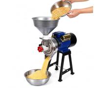 Electric Grain Mill Grinder, 3.0-3.5kw Dry & Wet Grinding Machine, 140mm Grinding Wheel, Adjustable Fineness, 40 Kg/h Output, 220v Food Mill for Corn Rice Soybeans and Grains
