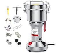 Electric Grain Mill Grinder 3000W High Speed Stainless Steel Pulverizer 750G Upright Type Commercial Grinder Dry Grinder Grinding Machine for Coffee Corn Peanuts