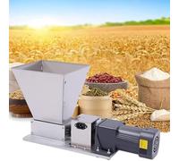 Electric Grain Mill Grinder, 60W Commercial Stainless Steel Barley Malt Crusher, 4L Dry Spice Grinder Powder Machine with 2 Rollers, for Wheat Corn Dry Cereals Coffee Bean Spice