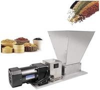 Electric Grain Mill Grinder, 60W Stainless Steel Grinder for Corn Wheat Grains Cereal Beans, 2 Roller Malt Mill Crusher Machine