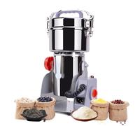 Electric Grain Mill Grinder, 800g 28000RPM with Multiple Protection Functions Electric Grinder, 3000W Grain Grinder Powder Machine, with Overload Protection& 5min Timer, for Dry Spice Herbs/Nut/Coffee