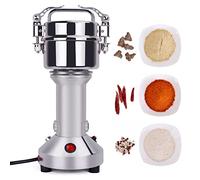 Electric Grain Mill Grinder - Stainless Steel Cereal Pulverizer & High Speed Spice Mill for Kitchen, Coffee, Pepper, Beans, Nuts, and Spices