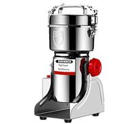 Electric Grain Mills, Food Grain Herb Spice Grinder 0-5min Timer, Multifunction Powder Grinder Pulverizer with Overload Protection, Copper Motor/stainless Steel/High Capacity