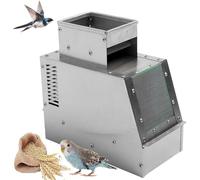 Electric Grain Winnower & Shell Separator - Stainless Steel Blower Machine with Adjustable Fan Speed for Efficient Cleaning of Millet, Seeds & Mixed Grains