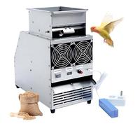 Electric Grain Winnower with 10000H Lifespan Axial Fan, High Efficiency 30-40KG/H Shell Separator, Vibration Anti-Clog Feeding System, Precise Volume adjustment Set