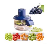 Electric Grape Peeler Machine 20s Fast Peel Stainless Steel Fruit Peeler for Grapes Tomatoes for one-Touch Electric Peeler Rechargeable 1300mAh Rotating Peeler Minimal Waste Design Fast Grape (Blue)