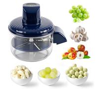 Electric Grape Peeling Machine, 3-in-1 Cordless Auto Garlic Peeler Type-C USB Rechargeable Cherry Peeler for Small Fruit Diameter Within 4.5CM for Camping and Kitchen