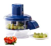 Electric Grape Peeling Machine, Automatic Small Fruit Tomato Peeler Tool, Rechargeable Smart Fruit Skinning Tool, Max Capacity 300g, for Commercial Home Kitchen