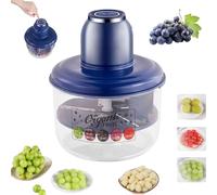 Electric Grape Peeling Machine, Automatic Small Fruit Tomato Peeler Tool, Upgrade Garlic Peeler Machine, Rechargeable Commercial Smart Fruit Machines for Grapes, Garlic, Tomato, Cherry