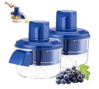 Electric Grape Peeling Machine, Automatic Small Fruit Tomato Peeling Machine, Rechargeable Home Kitchen Aid Peeler, Small Commercial Fruit Skin Remover Tool for Cherry, Tomatoes (2pcs)