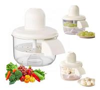 Electric Grape Peeling Machine, Automatic Small Grape Peeler, Rechargeable Smart Fruit Tomato Peeler Tool, White Fruit Skin Remover Machines for Grapes, Garlic, Kitchen Gadgets