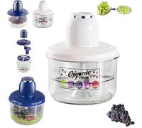 Electric Grape Peeling Machine,Garlic Peeler Machine,Automatic Small Fruit Tomato Peeler Tool,Rechargeable Commercial Smart Fruit Skin Remover Machines for Grapes, Garlics,Tomato,Cherry (White2)