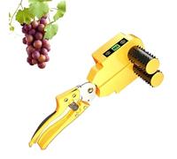 Electric Grape Thinning Shears, Handheld Pruner with LCD Screen, 8-10 Hour Battery Life, 4 Adjustable Speeds, Soft Rollers for Vineyard Harvest