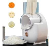 Electric Grater, Multi Functional Electric Cheese Grater with Changeable Blades, One Touch Operation, Stainless Steel Electric Vegetable Cutter for Kitchen