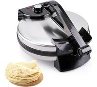 Electric Griddle 1500w for Pancakes & Injera,250mm Non-Stick Pancake Maker Featuring Digital Heat Control