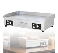 Electric Griddle 1600W Countertop Flat Top Grill, Fast Heating Up, 4 Foot Pads, for Meat and Pancakes