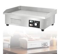 Electric Griddle 1600W Countertop Flat Top Grill, Fast Heating Up, 4 Foot Pads, for Meat and Pancakes