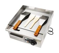 Electric Griddle 2000W Commercial Electric Counter Griddle Flat Top BBQ Grill 8mm Cooking surface Stainless Steel Nonstick Barbecue