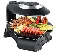 Electric Griddle Indoor Grill, 1390W Smoke-Free Barbecue with Infrared Technology, LCD Touch Screen, Rotatable Non-Stick Tray for 2-8 People