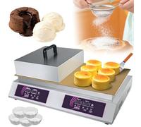Electric Griddle Machine, Adjustable Temperature Pancake Maker with Non-Stick Plates, Fluffy Muffin Baker for Home Kitchen and Commercial Use