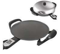 Electric Griddle Non-stick Crepe Makers & Chapati & Skillet And Pancake Maker Machine Adjustable Digital Heat Control For Ethiopian
