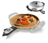 Electric Griddle with Digital Heat Control, Even Heating for Pancakes, Chapati, and More, Nonstick Surface, Easy Clean