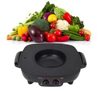 Electric Grill and Hot Pot 2 in 1, Korean BBQ Grill Hotpot