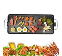 Electric Grill BBQ with 5 Adjustable Temperature, 1500W Smokeless Nonstick Portable Barbecue Griddle Machine,Electrical Grill with Separate Oil Pan, Cooking Grill for Indoor/Outdoor Use(67x29.5x8.5cm)