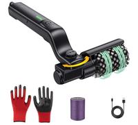 Electric Grill Brush, 304 Stainless Steel, 3-Speed Rotary Cleaning Tool with 180° Adjustable Head, Safe Bristle-free Design for Outdoor Grills