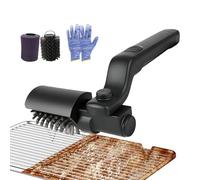 Electric Grill Brush, Cordless BBQ Grill Cleaning Brush with 180° Adjustable Head 3 Speeds 90-120 MIN Runtime IPX4 Waterproof Barbecue Cleaning Brush Kit for BBQ Grates Kitchen Plancha
