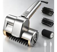 Electric Grill Brush,Electric Grill Brush for Outdoor,BBQ Grill Cleaner with 3 Replaceable Brushes, 3-Speed,140Mins Runtime,with LED Lights,Heatproof for Cast Iron & Stainless Steel Grates (Grey)