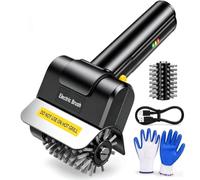 Electric Grill Brush for Outdoor, BBQ Grill Cleaner with 3 Heads, 3-Speed & Angle Adjust Cordless Rotary Grill Brush, 150Mins Runtime Grill Cleaning Brush for Barbecue Grates